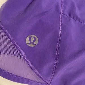 LULULEMON PURPLE SHORTS